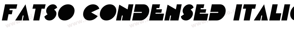 Fatso Condensed Italic字体转换
